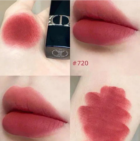Son Dior 720 Matte Mini 1,5g - Son Môi Đỏ Tươi Thời Thượng, Thiết Kế Sang Trọng, Dưỡng Ẩm Cho Môi, Sản Phẩm Làm Đẹp Không Thể Thiếu