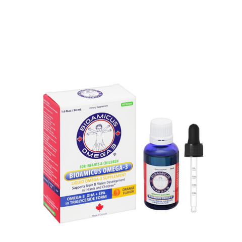 DHA BioAmicus Nhỏ Giọt - Vitamin Phát Triển Trí Não và Thị Lực Cho Bé, Nhập Khẩu Chính Ngạch Từ Canada