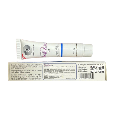 Gel Trị Mụn Megaduo AHA 15g - Ngừa Mụn Trứng Cá và Thâm Sẹo, Dưỡng Da Mịn Màng, Hỗ Trợ Làm Sạch Da