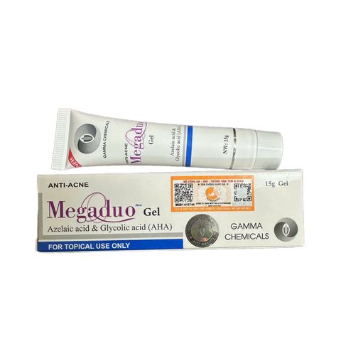 Gel Trị Mụn Megaduo AHA 15g - Ngừa Mụn Trứng Cá và Thâm Sẹo, Dưỡng Da Mịn Màng, Hỗ Trợ Làm Sạch Da