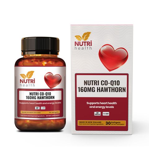 Viên Uống Bổ Tim Nutri CoQ10 160mg - Hỗ Trợ Sức Khỏe Tim Mạch Từ New Zealand, 30 Viên Nang Mềm
