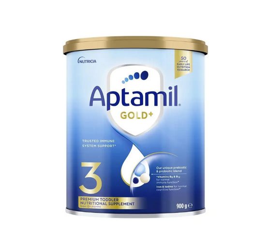 Sữa Aptamil Gold+ Úc - Sữa công thức hỗ trợ phát triển toàn diện cho bé từ sơ sinh đến 12 tháng, bổ sung DHA, prebiotics và vitamin cần thiết.