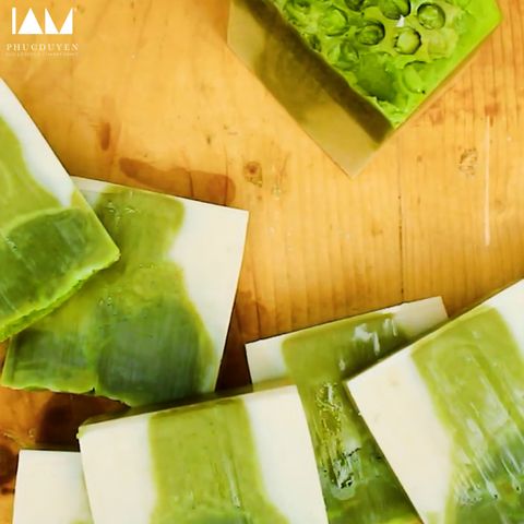 Xà Bông Nha Đam Hữu Cơ - Giảm Mụn Lưng, Mẩn Ngứa, Tẩy Tế Bào Chết 135g - Dưỡng Da Mềm Mịn, Khử Trùng Thảo Mộc