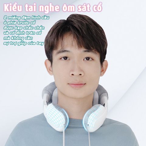 Máy massage cổ vai gáy pin sạc ST-321 - Công nghệ xoa bóp kết hợp chườm nóng