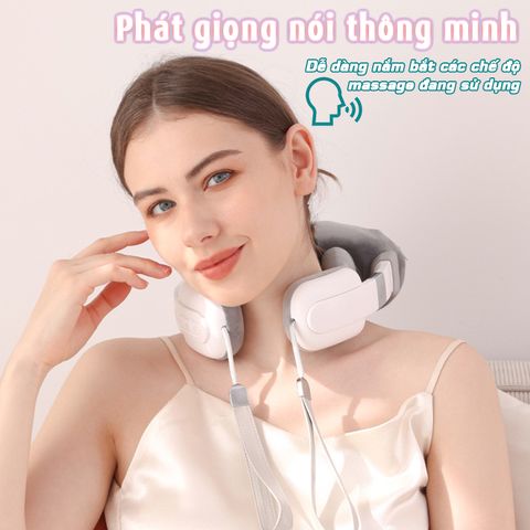 Máy massage cổ vai gáy pin sạc ST-321 - Công nghệ xoa bóp kết hợp chườm nóng