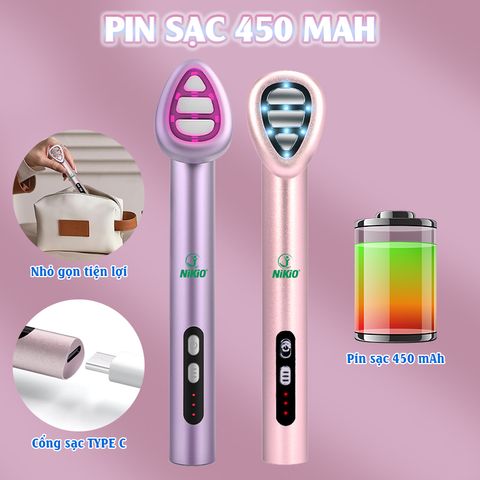 Máy Massage Mặt Nikio NK-125D - Thiết Bị Chăm Sóc Da Đa Năng Với Công Nghệ EMS, IPL, Nhiệt Nóng Và Rung, Giảm Quầng Thâm Mắt