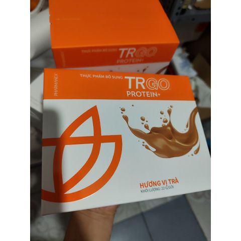 Thực phẩm bổ sung TRGO Protein+ Hộp 15 Gói - Bổ Sung Năng Lượng và Protein Đậu Nành 22G/Gói cho Người Trưởng Thành