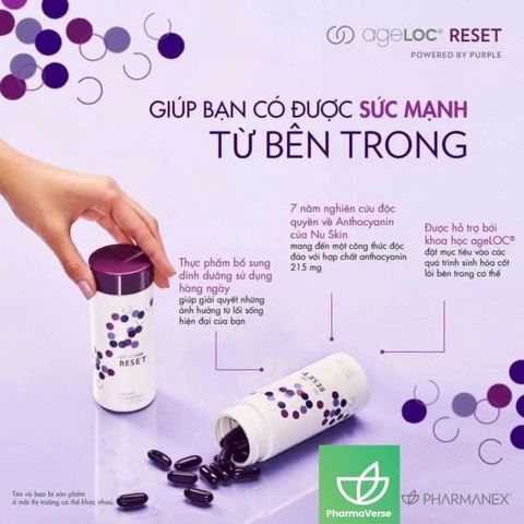 Thực phẩm bảo vệ sức khỏe ageLOC® Reset 60 viên - Hỗ trợ chống oxy hóa và nâng cao sức khỏe từ Mỹ