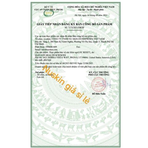 Thực phẩm bảo vệ sức khỏe ageLOC® Reset 60 viên - Hỗ trợ chống oxy hóa và nâng cao sức khỏe từ Mỹ