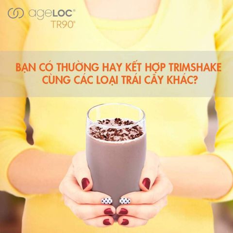 Bộ Thực phẩm bổ sung Trimshake ageLOC TR90® - Giúp giảm cân, bổ sung protein và vitamin, 15 gói, hương vị tự nhiên, dễ sử dụng.