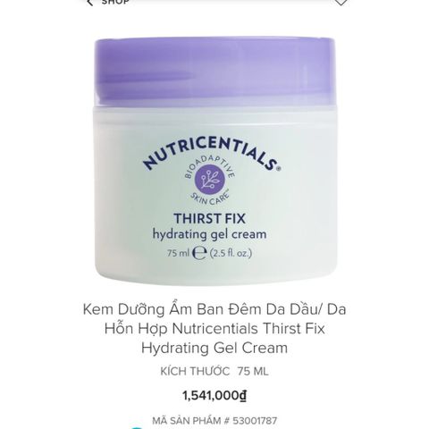 Kem Dưỡng Ẩm Ban Đêm Nutricentials Dew All Day - Giúp Làm Dịu Da Khô, Thích Hợp Cho Da Khô & Da Dầu - 75ML