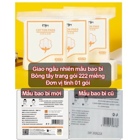 Bông Tẩy Trang Lameila 10 Miếng BTT222 - Set Dùng Thử Mềm Mịn Cho Cân Bằng Da và Tẩy Trang Hiệu Quả