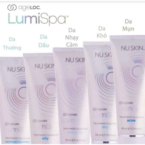 Sữa Rửa Mặt Lumispa Nu.Skin - Dành Cho 5 Loại Da, Làm Sạch Sâu, Ngăn Ngừa Mụn, Dưỡng Ẩm, Hàng Chính Hãng