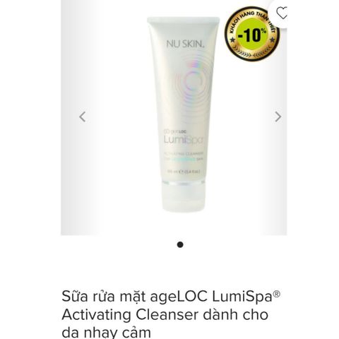 Sữa Rửa Mặt Lumispa Nu.Skin - Dành Cho 5 Loại Da, Làm Sạch Sâu, Ngăn Ngừa Mụn, Dưỡng Ẩm, Hàng Chính Hãng