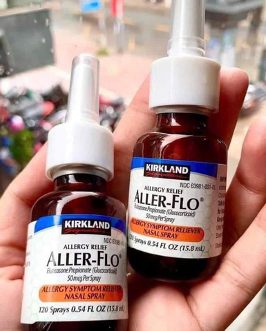 Xịt Mũi Viêm Xoang Kirkland Aller Flo 15.8ml - Giải Pháp Hiệu Quả Cho Tình Trạng Nghẹt Mũi Và Dị Ứng, Hỗ Trợ Sức Khỏe Hô Hấp