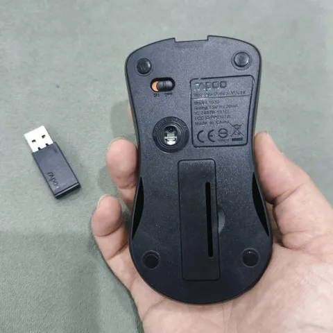 Chuột máy tính không dây Rapoo 1010 - Thiết kế nhỏ gọn, độ phân giải 1000DPI, tuổi thọ pin 6 tháng - Phụ kiện văn phòng tiện lợi