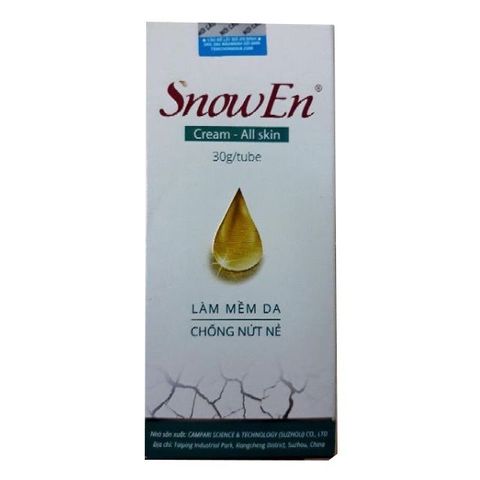 Kem Dưỡng Da Tay ALIFACO Snowen 30g - Chống Nứt Nẻ, Cung Cấp Độ Ẩm, Làm Mềm Da, Giải Quyết Vết Khô Ráp