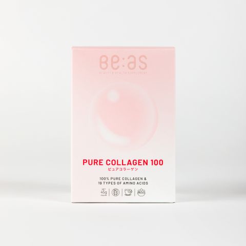 Thực phẩm bảo vệ sức khỏe PURE COLLAGEN 100 - Hỗ trợ cải thiện độ đàn hồi và ẩm cho da, 45g (1.5g x 30 gói)