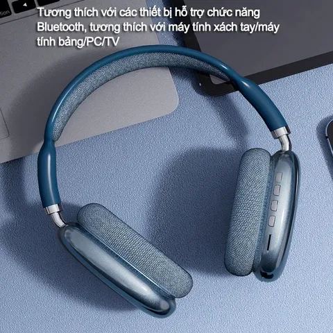 Tai Nghe Bluetooth P9 Chụp Tai Không Dây - Chất Lượng Âm Thanh Vòm 360° Lọc Âm Xuất Sắc Chơi Game và Nghe Nhạc