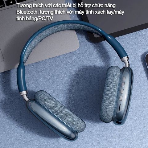 Tai Nghe Bluetooth P9 Không Dây Chơi Game Âm Thanh Vòm 360° Lọc Âm Siêu Tốt, Thiết Kế Thời Trang Cho Game Thủ và Người Yêu Nhạc