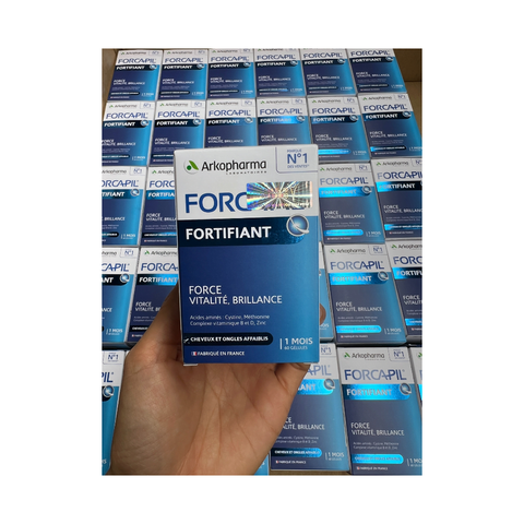 Viên Uống Arkopharma Forcapil Fortifiant Giúp Tóc Chắc Khỏe - Giảm Rụng Tóc, Hỗ Trợ Mọc Tóc Dày Dặn (60 Viên)