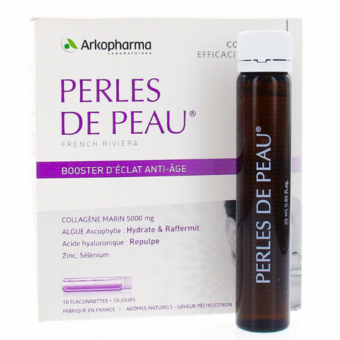 Nước Uống Collagen Arkopharma Perles de Peau - Tăng Cường Độ Ẩm, Làm Đẹp Da, Giảm Nếp Nhăn - Hỗ Trợ Sức Khỏe Da 250ml