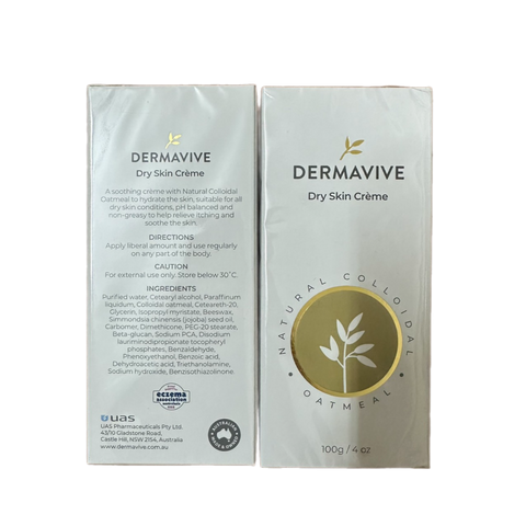 Kem Dưỡng Ẩm Dermavive 100g - Phục Hồi Da, Giúp Tái Tạo và Bảo Vệ Da, Giảm Ngứa và Nổi Mẫn Đỏ, Thích Hợp Mọi Loại Da