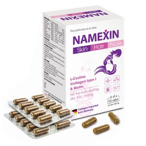 Viên Uống Namexin Làm Đẹp Da - Hỗ Trợ Tóc, Móng Khỏe Mạnh, Chống Lão Hóa, Bổ Huyết - Hộp 60 Viên