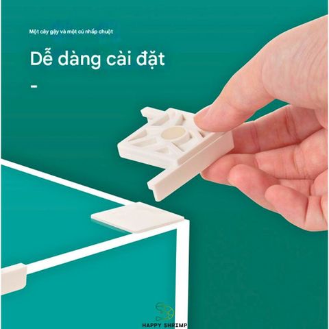 Bộ Chân Đỡ Bể Kính Để Bàn - Bộ 5 Miếng Bọc Góc Chân An Toàn, Dễ Dàng Sử Dụng Cho Hồ Cá Thú Cưng