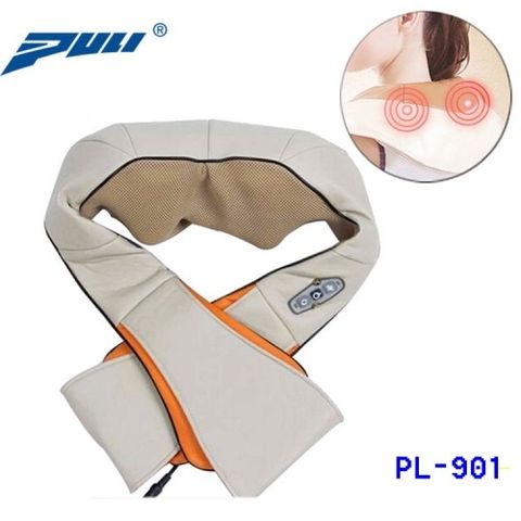 Đai massage cổ vai gáy hồng ngoại PULI PL-901 - Máy massage nhiệt 2 con lăn giảm đau hiệu quả, chăm sóc sức khỏe tại nhà