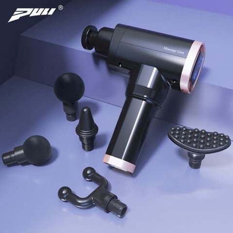 Súng Massage Cầm Tay Puli PL-660DC1 - 6 Đầu, Công Nghệ Hàn Quốc, Sạc Pin, Thư Giãn Cơ Bắp Tại Nhà, Tần Số 1300 Nhịp/Phút