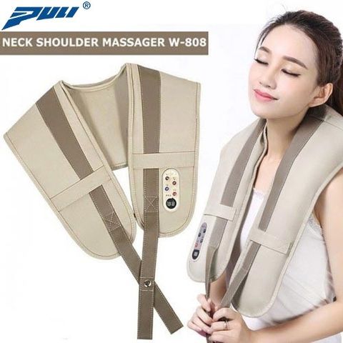 Máy Massage Đấm Bóp Lưng, Cổ Vai Gáy Hàn Quốc Puli Neck W-808 - Thiết Bị Hiện Đại Chất Lượng 2kg, Giảm Đau, Thư Giãn  hiệu quả