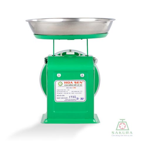 Cân Đồng Hồ Lò Xo Hoa Sen 1kg - Cân Tiểu Ly Chính Xác, Bền Bỉ Dùng Gia Đình và Tiểu Thương