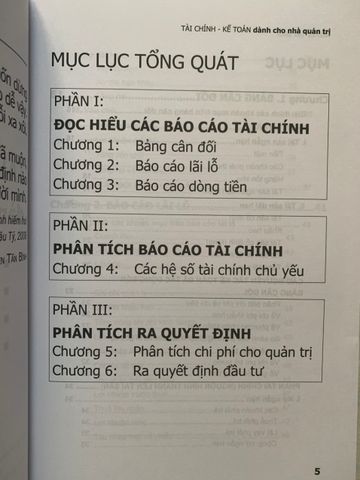 Tài Chính Kế Toán - Dành Cho Nhà Quản tri