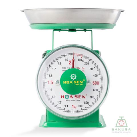 Cân Đồng Hồ Hoa Sen 2kg - Cân Lò Xo Cơ Học Chính Xác, Bền Đẹp, Dễ Đọc Số, Phù Hợp Gia Đình và Tiểu Thương