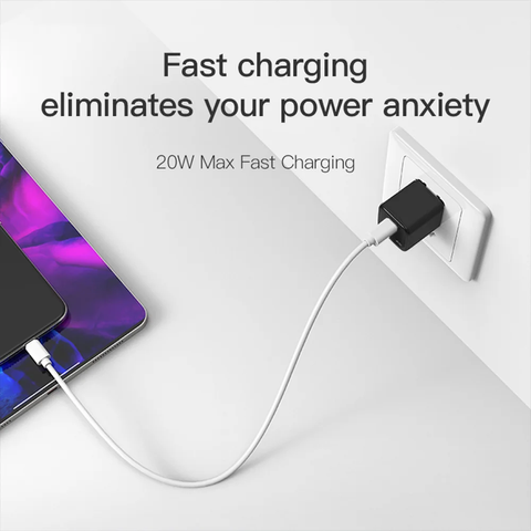 Củ Sạc Nhanh Kumi 20W Công Nghệ GaN - Siêu Nhỏ Gọn, Sạc Nhanh An Toàn, Tương Thích iPhone và Android