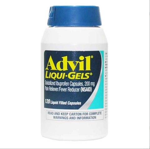 Viên Uống Giảm Đau Hạ Sốt Advil Liqui-Gels 120 Viên - Giảm Đau Nhanh Chóng, Hạ Sốt Hiệu Quả, Dễ Nuốt, Made in USA