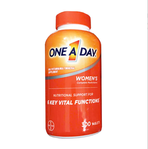 One A Day Women's 50+ Multivitamin - Vitamin Tổng Hợp Dinh Dưỡng Cho Phụ Nữ - Bổ Sung Năng Lượng và Sức Khỏe Tim Mạch, 300 Viên
