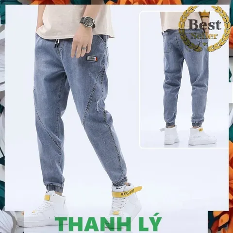 Quần Jean Jogger Mới Mùa Hè Size M 50-56kg - Vải Co Dãn Chất Mát, Hàng QC Cao Cấp cho Phong Cách Thời Trang Năng Động