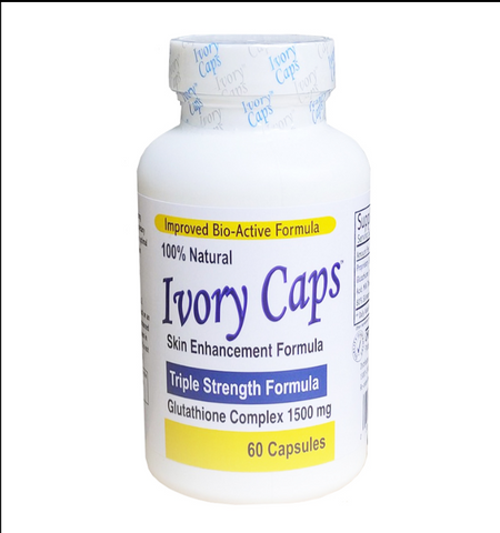 Viên Uống Trắng Da Ivory Caps - Cải Thiện Sắc Tố Da, Giúp Da Sáng Khỏe, 60 Viên Hỗ Trợ Làm Trắng Da Từ Thiên Nhiên