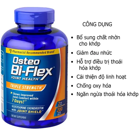 Bổ Khớp Osteo Bi-Flex Triple Strength 200 Viên 