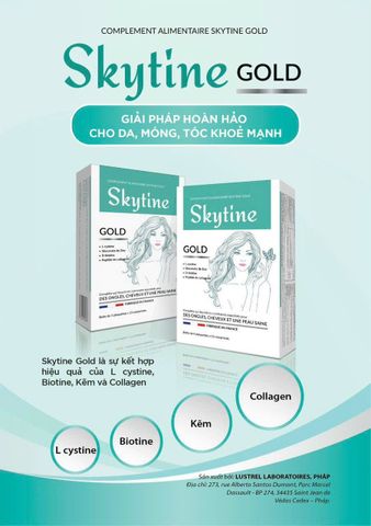 Viên Uống Skytine Gold - Hỗ Trợ Làm Sáng Da, Giảm Thâm, Giảm Nhờn, Chắc Khoẻ Tóc và Móng - Hộp 60 Viên từ ALIFACO