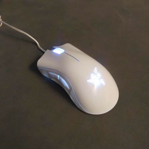 Chuột Razer DeathAdder Elite Essential Trắng OEM 3500dpi - Chuột Gaming 5 Nút Cho PC và Laptop
