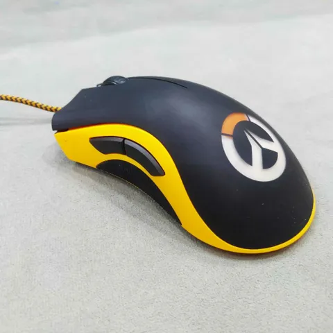Chuột RZ DeathAdder Elite Overwatch (Đen Cam) - Chuột Gaming Có Dây 3500dpi, Thiết Kế Ergonomic, RGB Led, Hàng Nhập Khẩu Chính Hãng