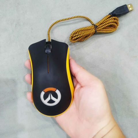 Chuột Gaming Razer DeathAdder Elite Overwatch (Đen Cam) - Cảm biến quang 3500dpi, 5 nút, Thiết kế Ergonomic cho game thủ