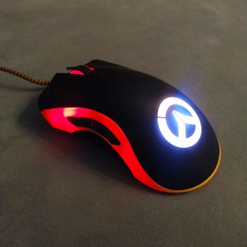 Chuột Gaming Razer DeathAdder Elite Overwatch (Đen Cam) - Cảm biến quang 3500dpi, 5 nút, Thiết kế Ergonomic cho game thủ