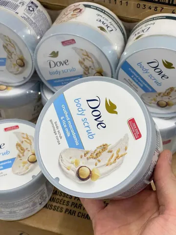 Kem Dưỡng Trắng Da Tẩy Tế Bào Chết DOVE 298g - Dưỡng ẩm Sâu, Giúp Da Mịn Màng Tươi Sáng, Mẫu Mới Nhập Từ Mỹ