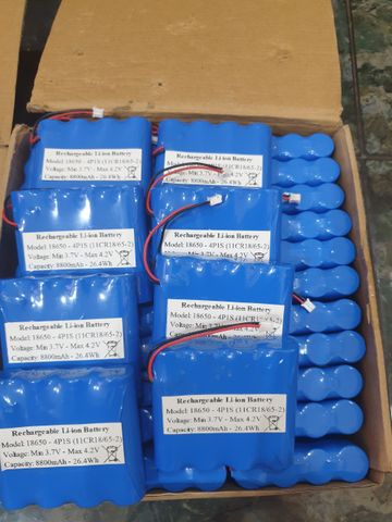 Pin Sạc 18650 7.4V 2500mAh Có Mạch Bảo Vệ - Phù Hợp Cho Loa Bluetooth, Đèn LED Mặt Trời, Micro Karaoke, Jack Cắm 2.54