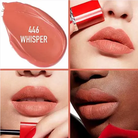 Son Kem Dior 446 Ultra Care Liquid - Màu Hồng Nhẹ Quyến Rũ Whisper, Dưỡng Ẩm Căng Mịn, Trang Điểm Sang Trọng