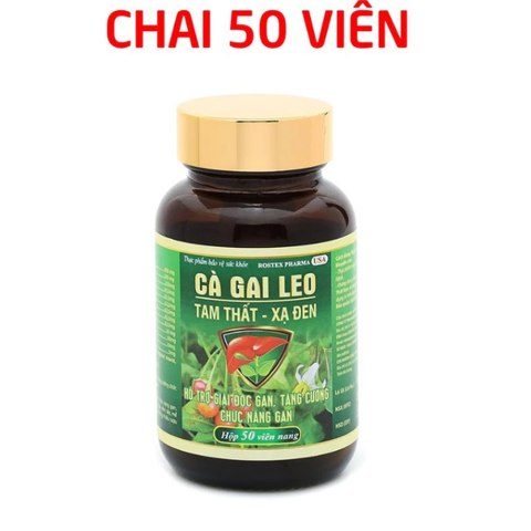 Viên uống bổ gan Cà Gai Leo Tam Thất Xạ Đen ROXTECH - Giải độc mát gan, hỗ trợ bảo vệ chức năng gan - Lọ 50 viên